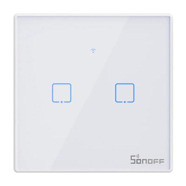 Smart Switch WiFi + RF 433 Sonoff T2 EU TX (2-kanavainen) päivitetty