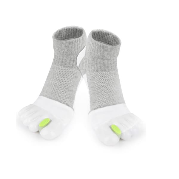 Justerbara Tåskiljesockor - Hallux Valgus Korrigering & Tåjustering White+Grey White+Grey