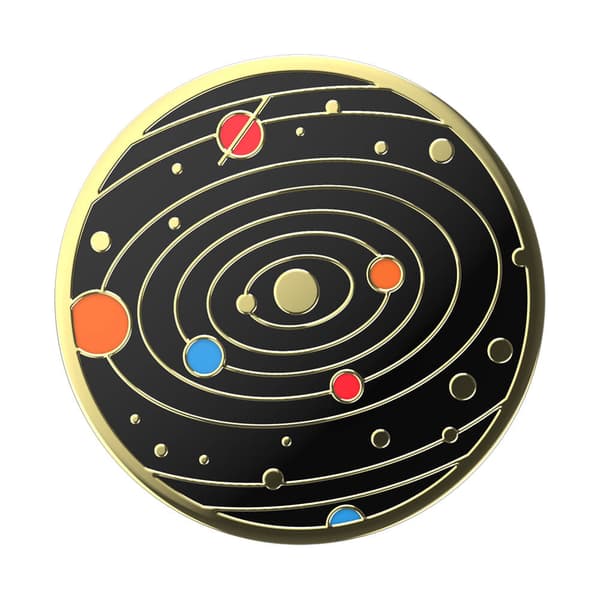 PopGrip PREMIUM Enamel Solar flare Black