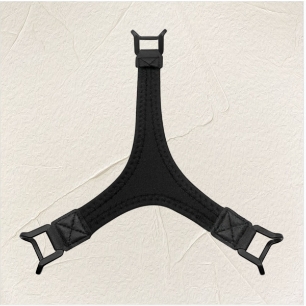 Multifunktionell triangulär handrem kompatibel med iPad, e-läsare och surfplattor — högelastisk nylon för enhandsgrepp Black Black