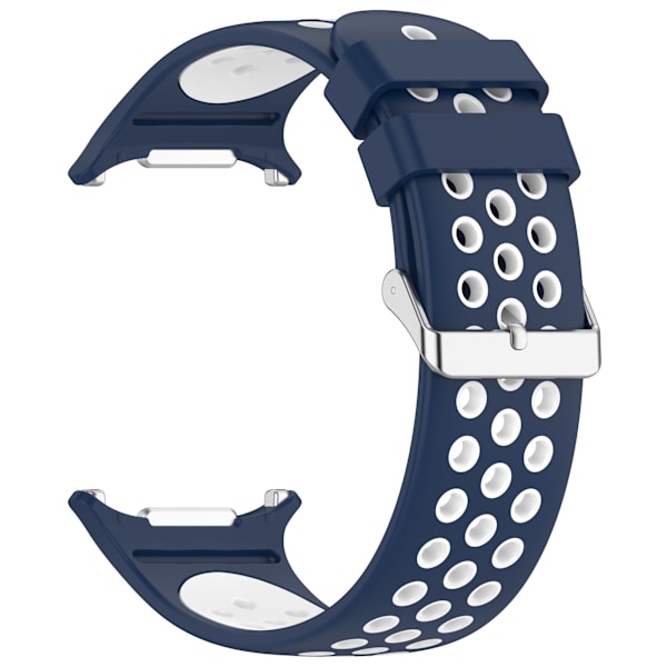 Samsung Watch Ultra Tofarvet Silikone Rem 24MM Hvid+blå