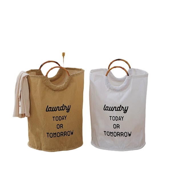 Vasketøjskurv Beige