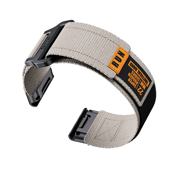 Garmin Fenix 8 Nylon Vævet Rem Grå Orange 26 mm
