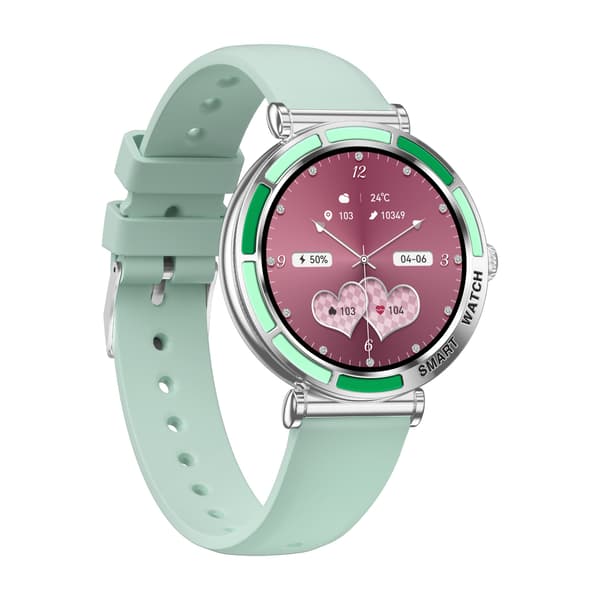 Multifunktionell Smartwatch med Bluetooth-samtal och Hälsoövervakning, kompatibelt med FitCloudPro LightGreen LightGreen