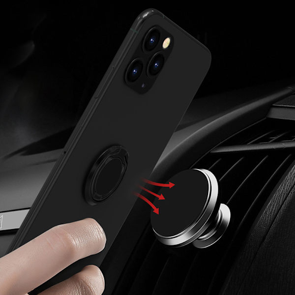 Magnetisk biltelefonfäste Vikbar flervinklar justerbar 360 graders rotation Silver