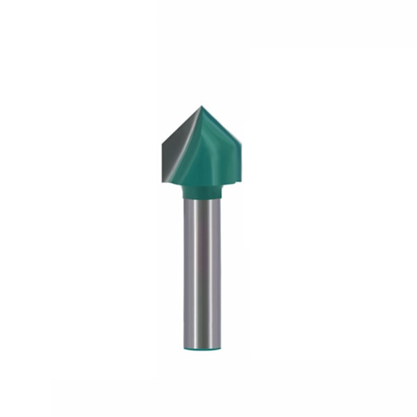 V-Groove Router Bit Sæt - 1/4 Tomme Skaft, Twin Pack EN