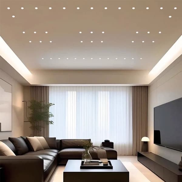 2-Pack 3W LED Infällda Downlights, 25mm Utskärning, 4000K, Mini Spotlight