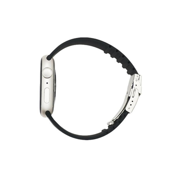 Klockarmband kompatibel med Apple Watch Series7/6/5/4/3/2/1 och SE-modeller Svart 38/40/41 mm