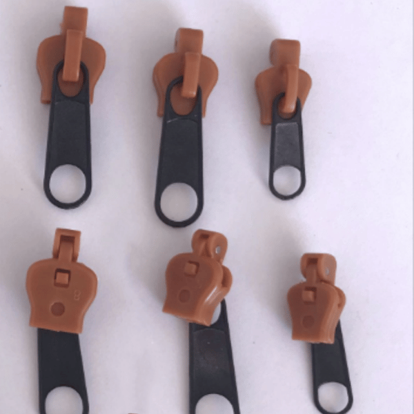 Reparationssats för blixtlås, 6-pack, universell blixtlåsfixare coffee coffee