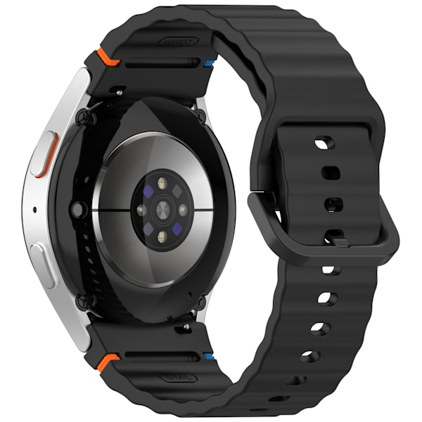Klockarmband i Silikon för Samsung Watch 7 Svart