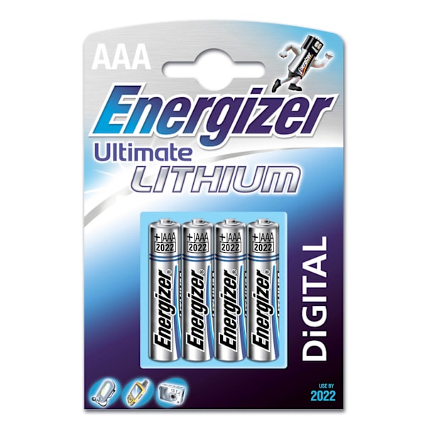 ENERGIZER Batteri AAA/LR03 Ultimate Lithium 4-pack