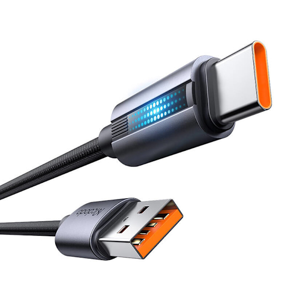 Mcdodo CA-5180 USB-A–USB-C-kaapeli, 1,2 m (musta)