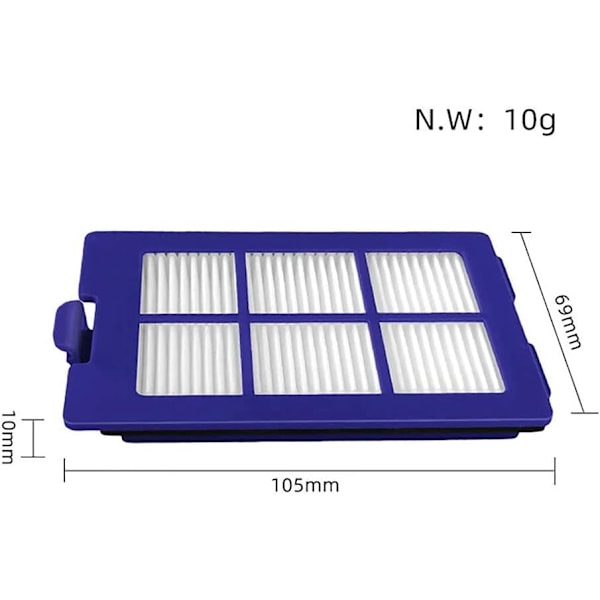 Eufy X8 Hybrid Vakuum Filter Reservedele (6-Pack)