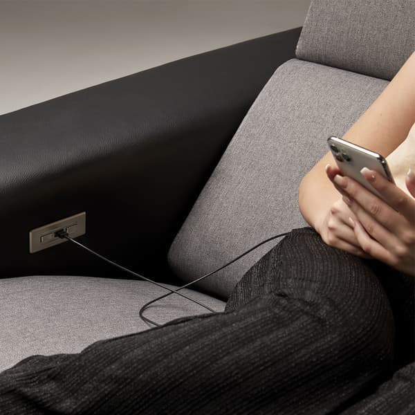 USB-A 2.0 til USB C-kabel med 3A hurtigopladning Black 1 m Black 1 m