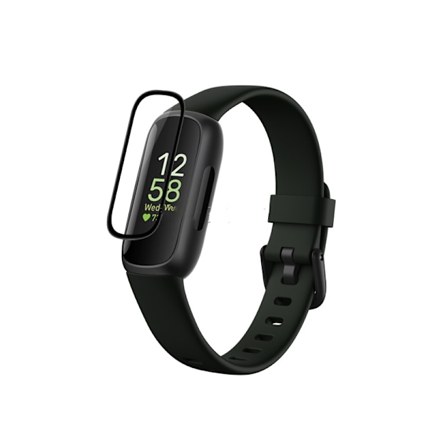 Fitbit Inspire 3:n näytönsuoja, 3D-kaareva pehmeä kalvo (2 kpl)