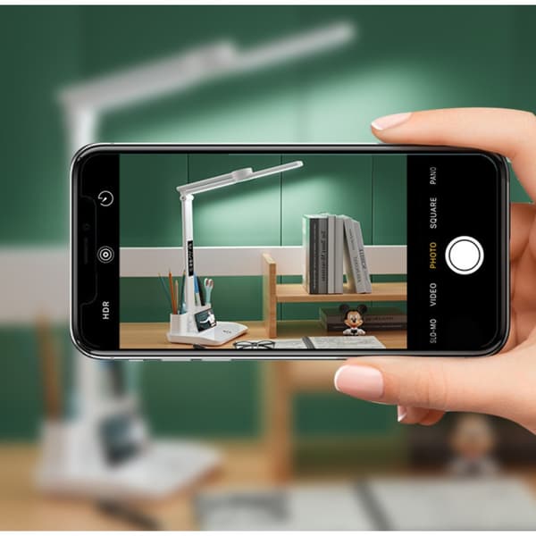 LED Digital Display Skrivebordslampe: Multifunktionel, Genopladelig og Justerbar til Studier og Læsning