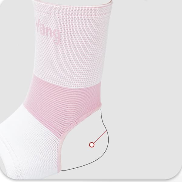 Fotledsstöd kompression för löpning och träning — 2-pack, andningsbar nylon och spandex, lättviktsdesign och anatomisk passform Pink S Pink S