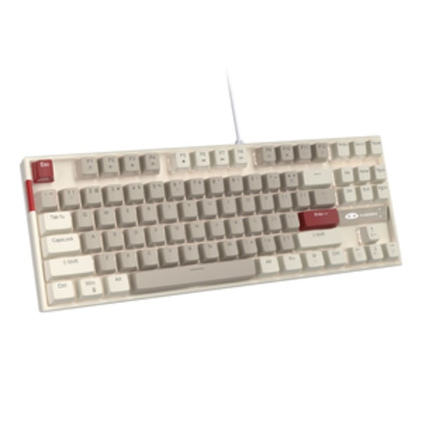 MageGee MK-STAR langallinen näppäimistö (retro valkoinen-harmaa)