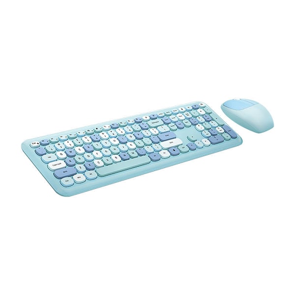 Trådlöst tangentbord + mus set MOFII 666 2.4G (blå)