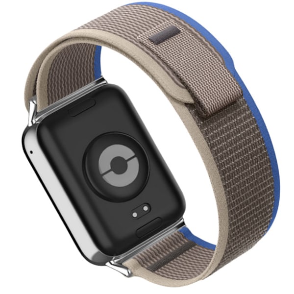 Alpine Loop flettet nylon urrem til Xiaomi 9 Pro/8 Pro Blå + Grå