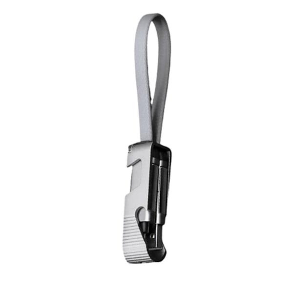 4-i-1 multifunktionelt ladekabel med flaskeåbner og stativ Sliver+Sort