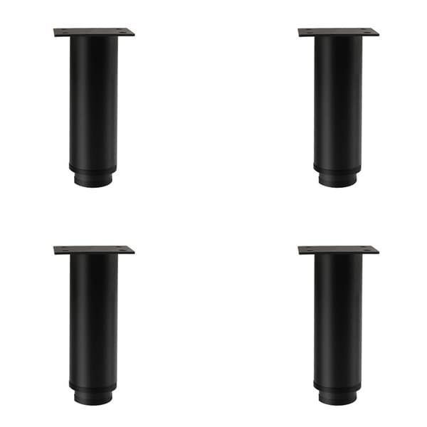 Justerbara möbelhöjare - Skåpsben 4-pack Black L Black L