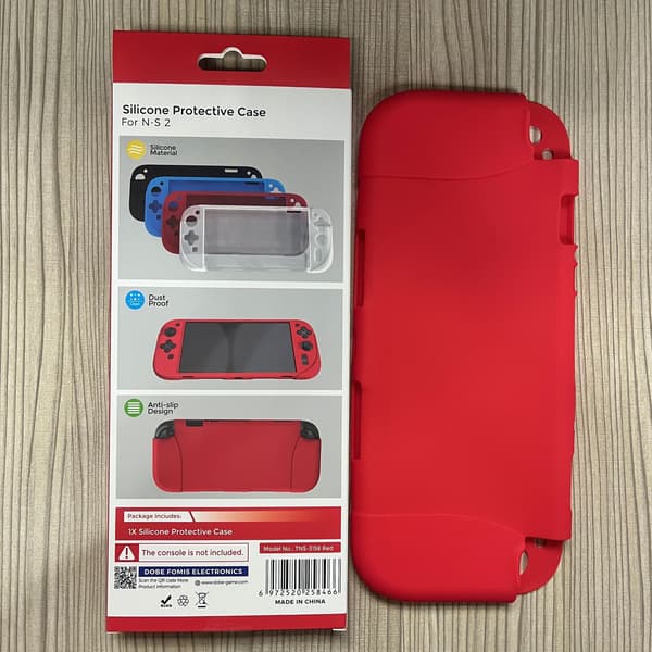 Skyddande silikonfodral för Switch2 Full Coverage Red Red