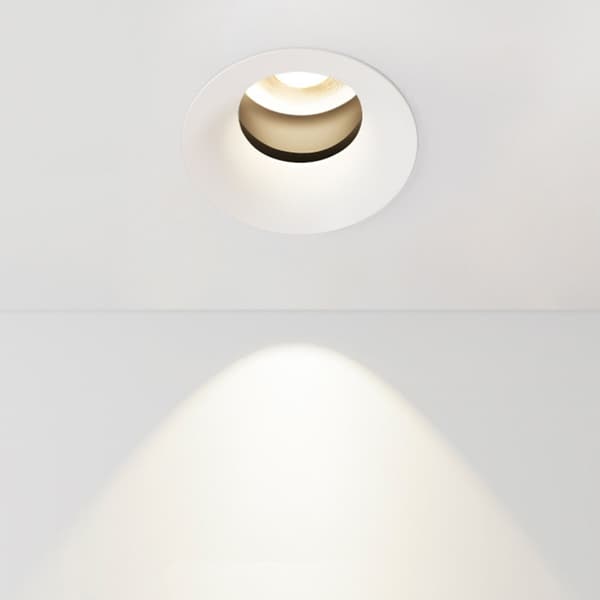 2-pack LED Infälld Downlight Bågyta Ramlös 12W Spotlight - 4000K, 75mm Utskärning