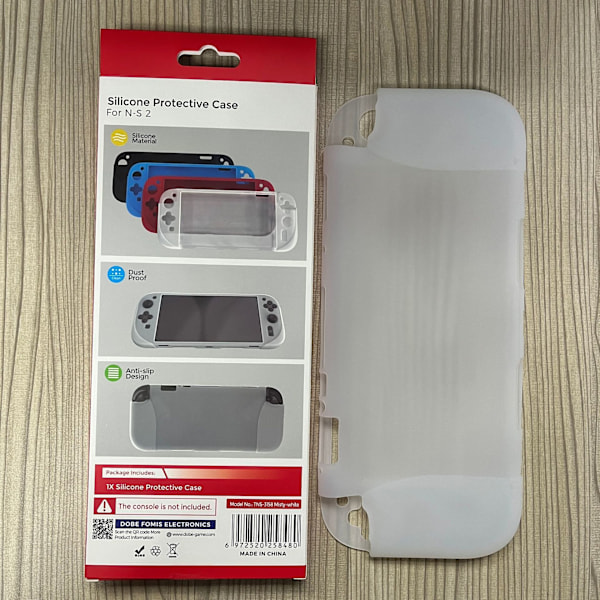 Suojaava silikonikotelo Switch2:lle, täysi suoja Valkoinen