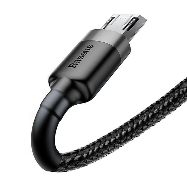 Baseus Cafule Micro USB-kabel 2,4A 1m (grå + svart)