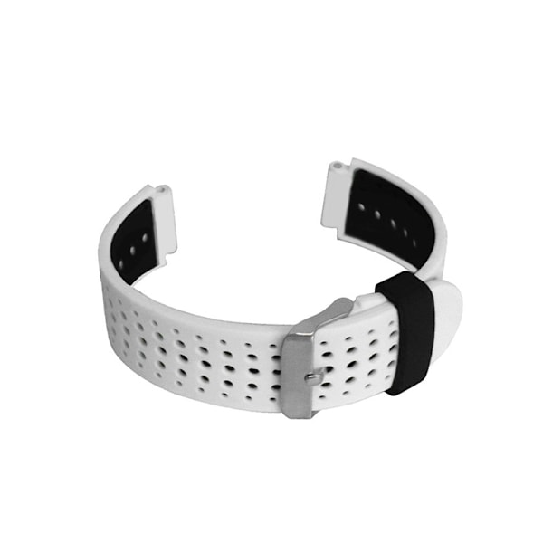 Sort og hvid silikone urrem til Garmin Forerunner 235