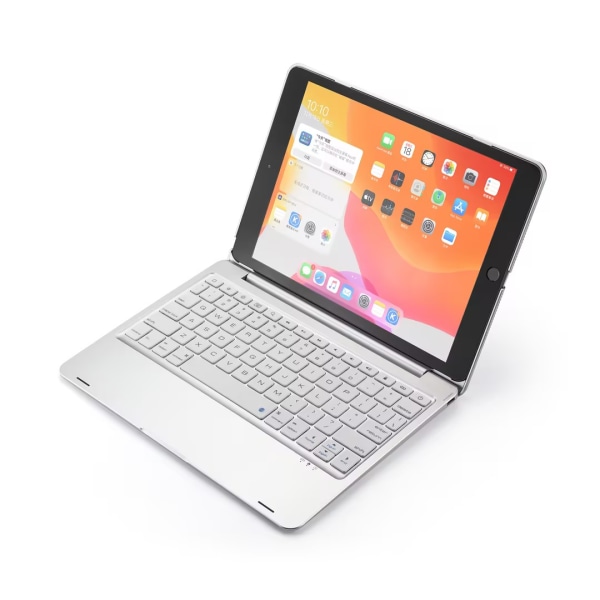 Bluetooth-tastatur med beskyttelse iPad 10.2"/10.5" Sølv