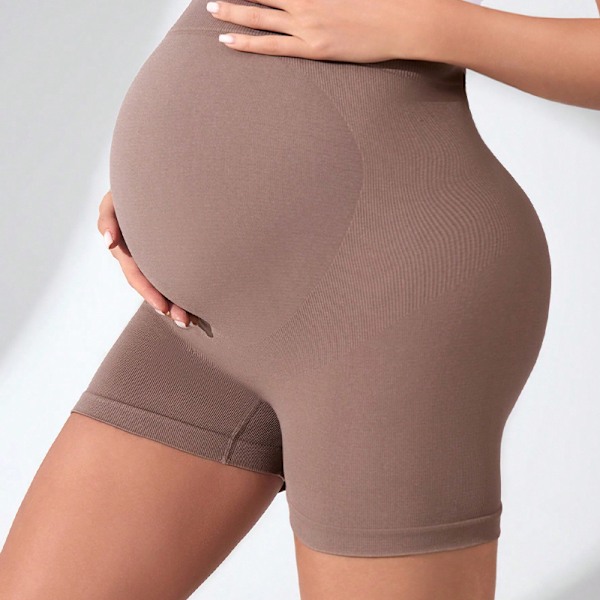 Graviditetscapreleggings, 2-pack över magen träningsyogabyxor M
