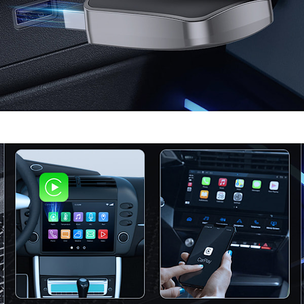 BY960L: Apple & Android 2-i-1 Trådlös Biladapter