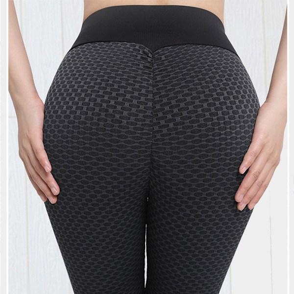 Högmidjade Svarta Yogabyxor XL
