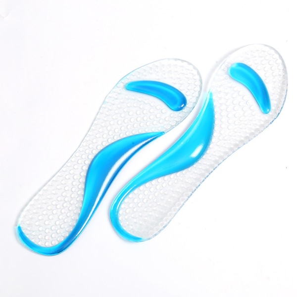 1 par Anti-Slip High Heel Inserts - Gel Arch Pads för kvinnor Transparent