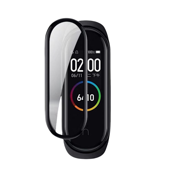 2-pack 3D Kaareva näytönsuoja Xiaomi Mi Band 5/6 -puhelimelle