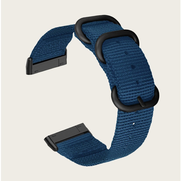Nylon Canvas Armband för Fitbit Versa 3/Sense Blå