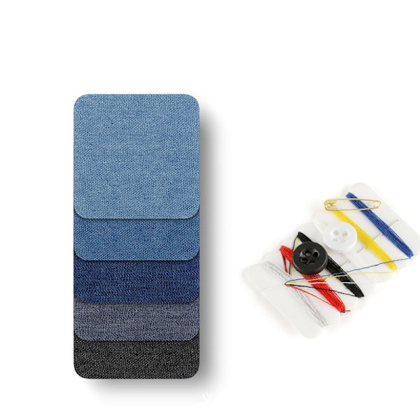 Denim reparationslapper - 5 stk.