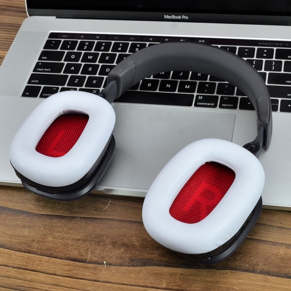 Ersättnings öronkuddar till Logitech Astro A30 - Vitt proteinläder