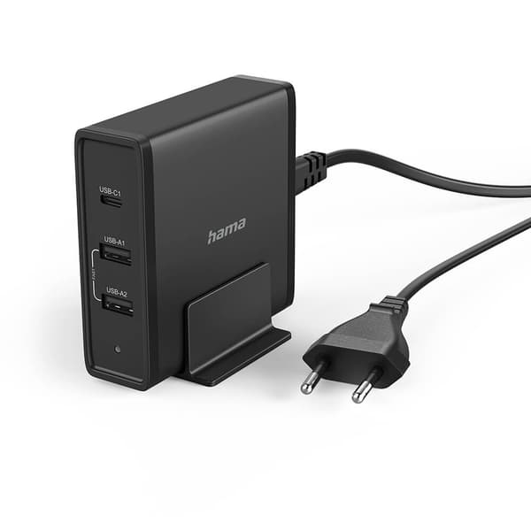 HAMA Laddstation USB 3 Portar PD 5-20V/65W