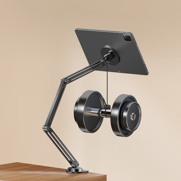 Foldbar Magnetisk Telefonholder - Justerbar Bordmontering til Livestreaming & Tablet Support