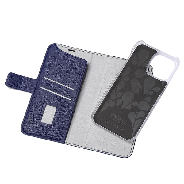 Mobilfodral Eco 2 Kortfack Navy Blue - iPhone 14 Pro Max
