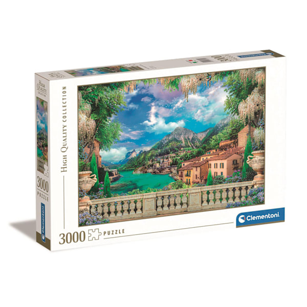 Puslespil 3000 Pcs High Quality Collection Lush Terrace On Lake