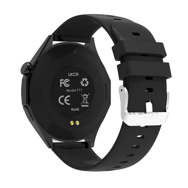 Multifunktionell Smartwatch med Bluetooth-samtal, pulsmätare och anpassningsbar urtavla Black Black