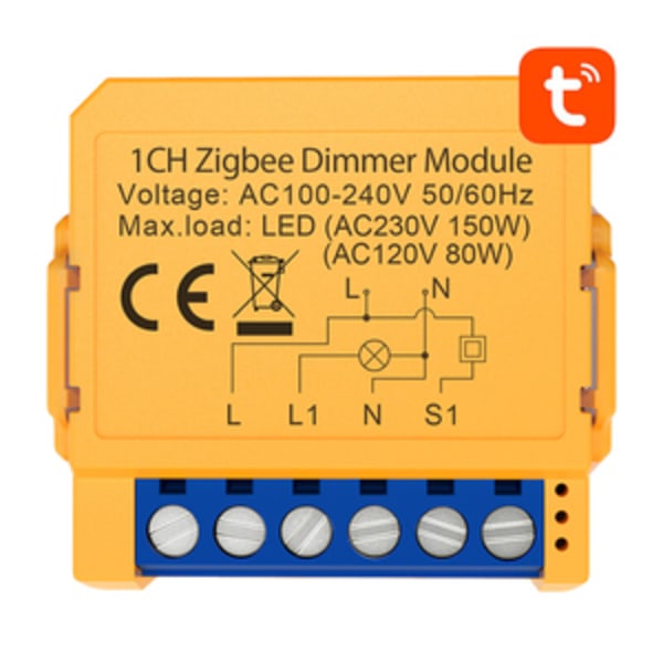 Smart uttagskontakt ZigBee Avatto ZDMS16-2 TUYA