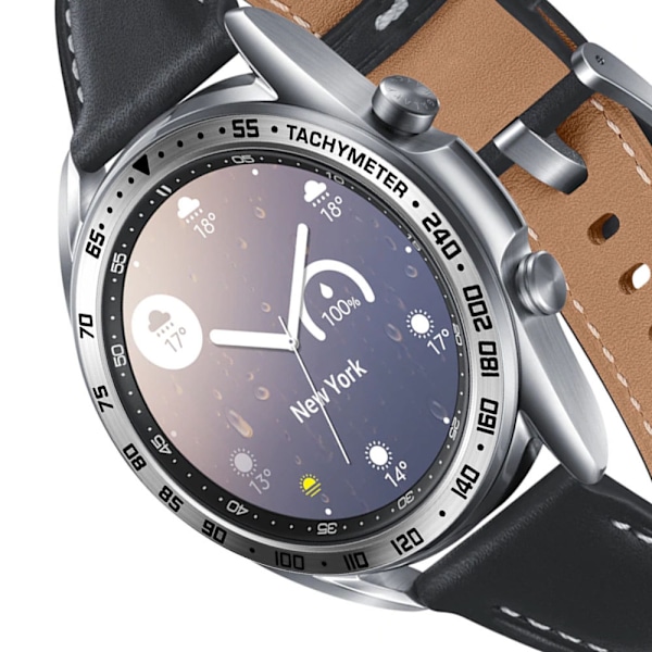 Stilren Silverramring för 41mm Galaxy Watch 3