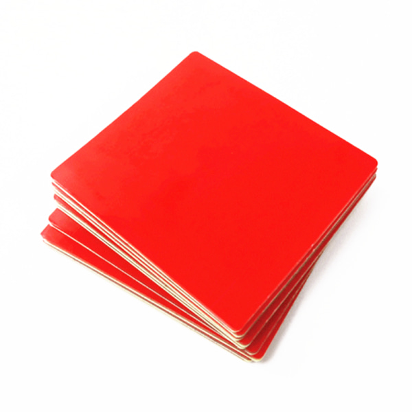 Stærk og holdbar dobbeltklæbende selvklæbende tape 10 stk Rød Rød