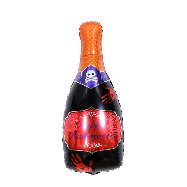 Ballong Halloween Champagneflaska 98 cm 2-pack