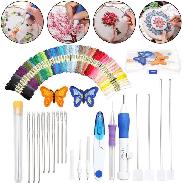 Magic Embroidery Pen Punch Needle Full Set